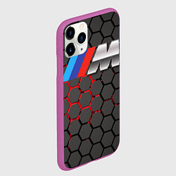 Чехол iPhone 11 Pro матовый BMW, цвет: 3D-фиолетовый — фото 2