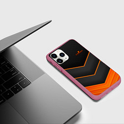 Чехол iPhone 11 Pro матовый Counter-Strike, цвет: 3D-малиновый — фото 2