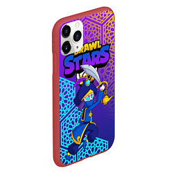 Чехол iPhone 11 Pro матовый MORTIS BRAWL STARS, цвет: 3D-красный — фото 2