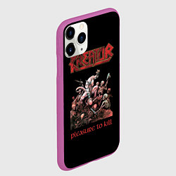 Чехол iPhone 11 Pro матовый Kreator, цвет: 3D-фиолетовый — фото 2