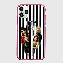 Чехол iPhone 11 Pro матовый Литтл Биг, цвет: 3D-малиновый