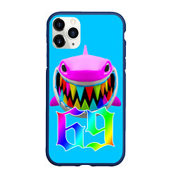 Чехол iPhone 11 Pro матовый 6IX9INE, цвет: 3D-тёмно-синий