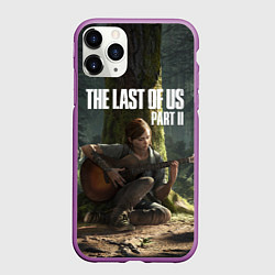 Чехол iPhone 11 Pro матовый The Last of Us part 2, цвет: 3D-фиолетовый