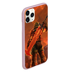 Чехол iPhone 11 Pro матовый Палач Рока, цвет: 3D-розовый — фото 2