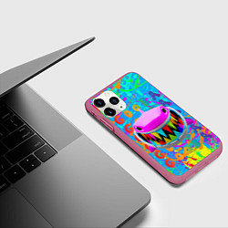 Чехол iPhone 11 Pro матовый 6IX9INE GOOBA, цвет: 3D-малиновый — фото 2