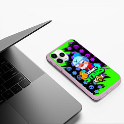 Чехол iPhone 11 Pro матовый BRAWL STARS GALE, цвет: 3D-розовый — фото 2