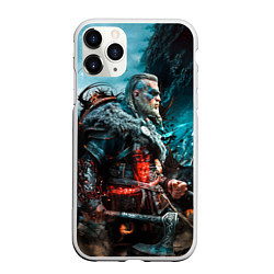 Чехол iPhone 11 Pro матовый ASSASSINS CREED VALHALLA, цвет: 3D-белый