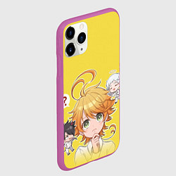Чехол iPhone 11 Pro матовый Обещанный Неверленд, цвет: 3D-фиолетовый — фото 2