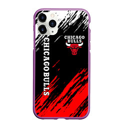 Чехол iPhone 11 Pro матовый CHICAGO BULLS