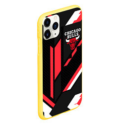 Чехол iPhone 11 Pro матовый CHICAGO BULLS, цвет: 3D-желтый — фото 2