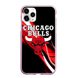 Чехол iPhone 11 Pro матовый CHICAGO BULLS