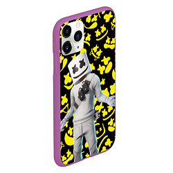 Чехол iPhone 11 Pro матовый FORTNITE x MARSHMELLO, цвет: 3D-фиолетовый — фото 2