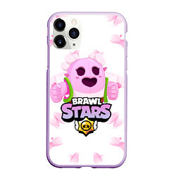 Чехол iPhone 11 Pro матовый Sakura Spike Brawl Stars, цвет: 3D-сиреневый