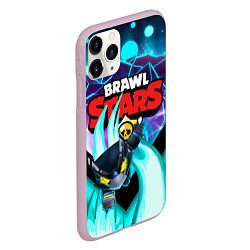 Чехол iPhone 11 Pro матовый BRAWL STARS MECHA CROW, цвет: 3D-розовый — фото 2