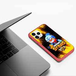 Чехол iPhone 11 Pro матовый BRAWL STARS GALE, цвет: 3D-красный — фото 2