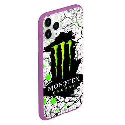 Чехол iPhone 11 Pro матовый MONSTER ENERGY Z, цвет: 3D-фиолетовый — фото 2
