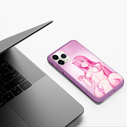Чехол iPhone 11 Pro матовый DARLING IN THE FRANXX, цвет: 3D-фиолетовый — фото 2