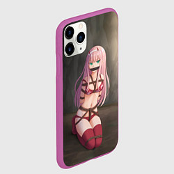 Чехол iPhone 11 Pro матовый Милый во Франксе, цвет: 3D-фиолетовый — фото 2