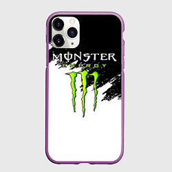 Чехол iPhone 11 Pro матовый MONSTER ENERGY, цвет: 3D-фиолетовый
