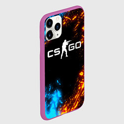 Чехол iPhone 11 Pro матовый CS GO, цвет: 3D-фиолетовый — фото 2