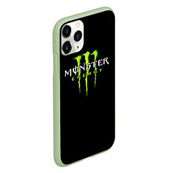 Чехол iPhone 11 Pro матовый MONSTER ENERGY, цвет: 3D-салатовый — фото 2