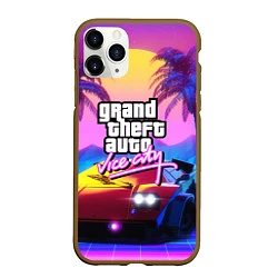 Чехол iPhone 11 Pro матовый GTA 2020