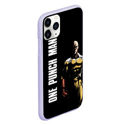 Чехол iPhone 11 Pro матовый One Punch Man, цвет: 3D-светло-сиреневый — фото 2