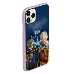 Чехол iPhone 11 Pro матовый One Punch Man, цвет: 3D-розовый — фото 2