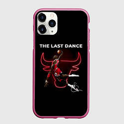 Чехол iPhone 11 Pro матовый ПОСЛЕДНИЙ ТАНЕЦ, цвет: 3D-малиновый
