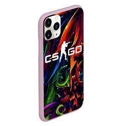 Чехол iPhone 11 Pro матовый CS GO, цвет: 3D-розовый — фото 2