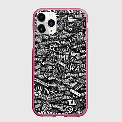 Чехол iPhone 11 Pro матовый Top Hip Hop, цвет: 3D-малиновый