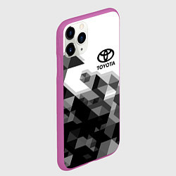 Чехол iPhone 11 Pro матовый TOYOTA, цвет: 3D-фиолетовый — фото 2