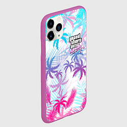 Чехол iPhone 11 Pro матовый GTA VICE CITY, цвет: 3D-фиолетовый — фото 2