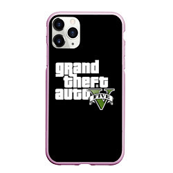 Чехол iPhone 11 Pro матовый GTA 5, цвет: 3D-розовый