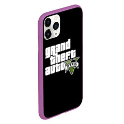 Чехол iPhone 11 Pro матовый GTA 5, цвет: 3D-фиолетовый — фото 2