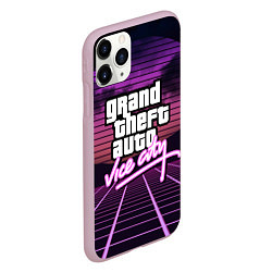 Чехол iPhone 11 Pro матовый GTA VICE CITY, цвет: 3D-розовый — фото 2