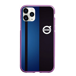 Чехол iPhone 11 Pro матовый VOLVO, цвет: 3D-фиолетовый