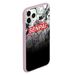 Чехол iPhone 11 Pro матовый SENPAI, цвет: 3D-розовый — фото 2