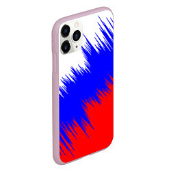 Чехол iPhone 11 Pro матовый Россия, цвет: 3D-розовый — фото 2