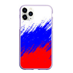 Чехол iPhone 11 Pro матовый Россия, цвет: 3D-светло-сиреневый