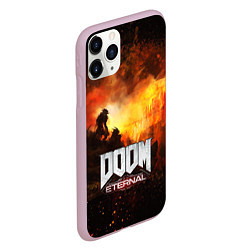 Чехол iPhone 11 Pro матовый DOOM ETERNAL, цвет: 3D-розовый — фото 2