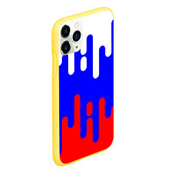 Чехол iPhone 11 Pro матовый Россия, цвет: 3D-желтый — фото 2
