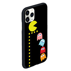 Чехол iPhone 11 Pro матовый Pac-man, цвет: 3D-черный — фото 2