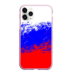 Чехол iPhone 11 Pro матовый Россия, цвет: 3D-розовый