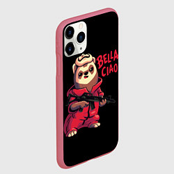 Чехол iPhone 11 Pro матовый Bella Ciao, цвет: 3D-малиновый — фото 2