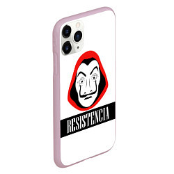 Чехол iPhone 11 Pro матовый Resistenicia, цвет: 3D-розовый — фото 2