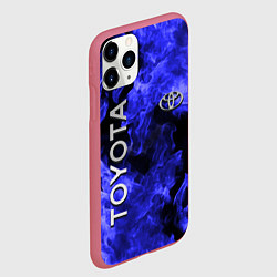 Чехол iPhone 11 Pro матовый TOYOTA, цвет: 3D-малиновый — фото 2