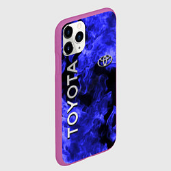 Чехол iPhone 11 Pro матовый TOYOTA, цвет: 3D-фиолетовый — фото 2