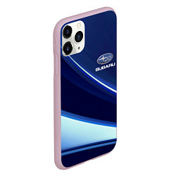 Чехол iPhone 11 Pro матовый SUBARU, цвет: 3D-розовый — фото 2