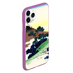 Чехол iPhone 11 Pro матовый ЯПОНИЯ, цвет: 3D-фиолетовый — фото 2